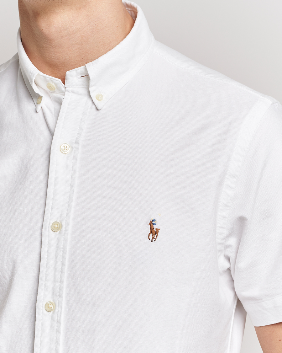 Herr | Skjortor | Polo Ralph Lauren | Slim Fit Oxford Short Sleeve Shirt White