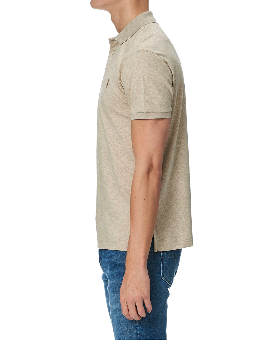 Herr | Pikéer | Polo Ralph Lauren | Luxury Pima Cotton Polo Tuscan Beige Heather