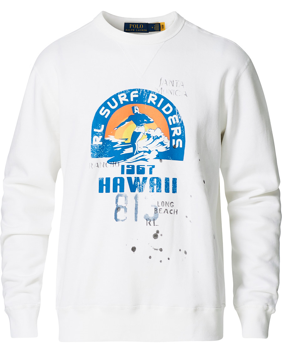 Herr | Tröjor | Polo Ralph Lauren | Surf Riders Crew Neck Sweatshirt White