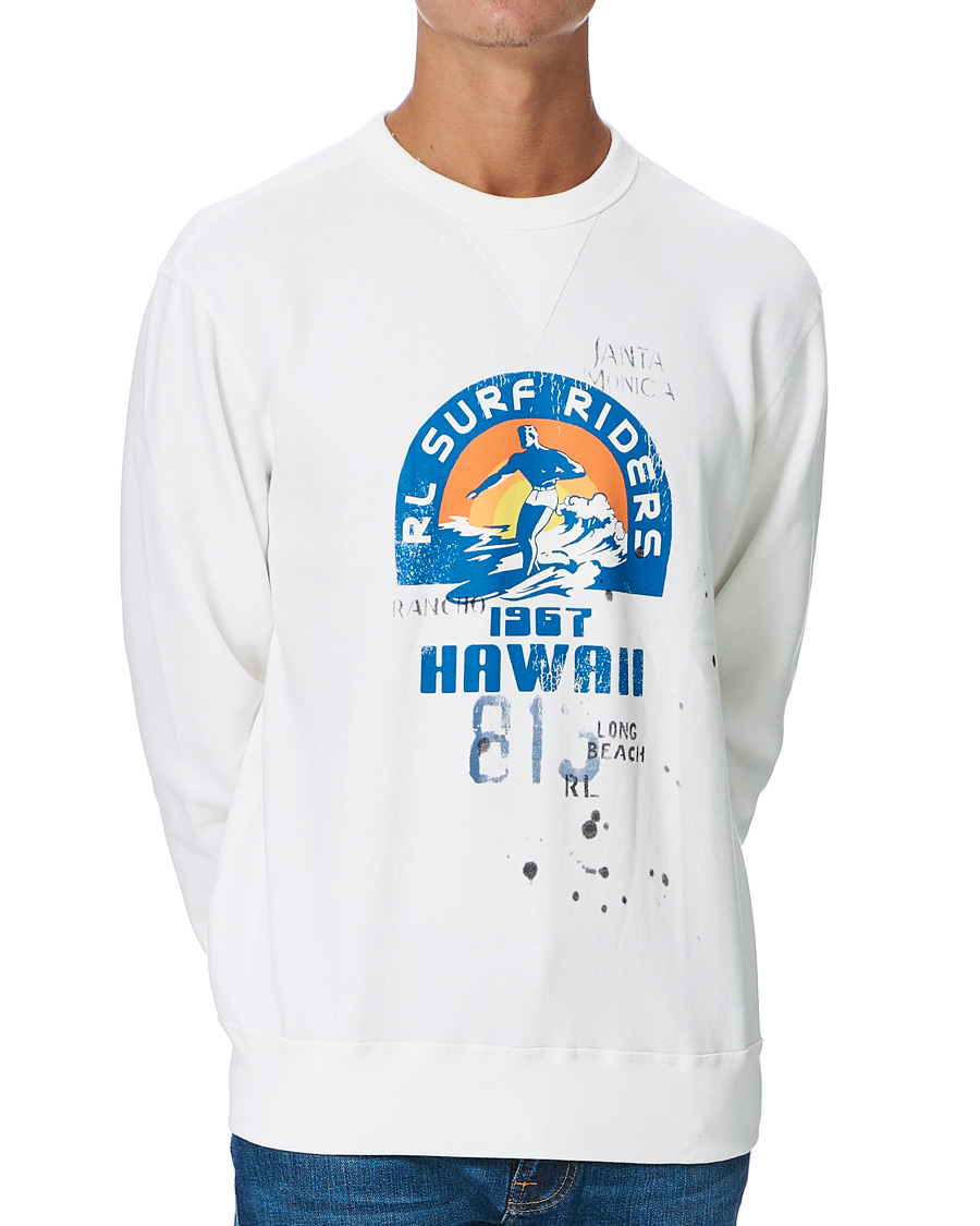 Herr | Tröjor | Polo Ralph Lauren | Surf Riders Crew Neck Sweatshirt White