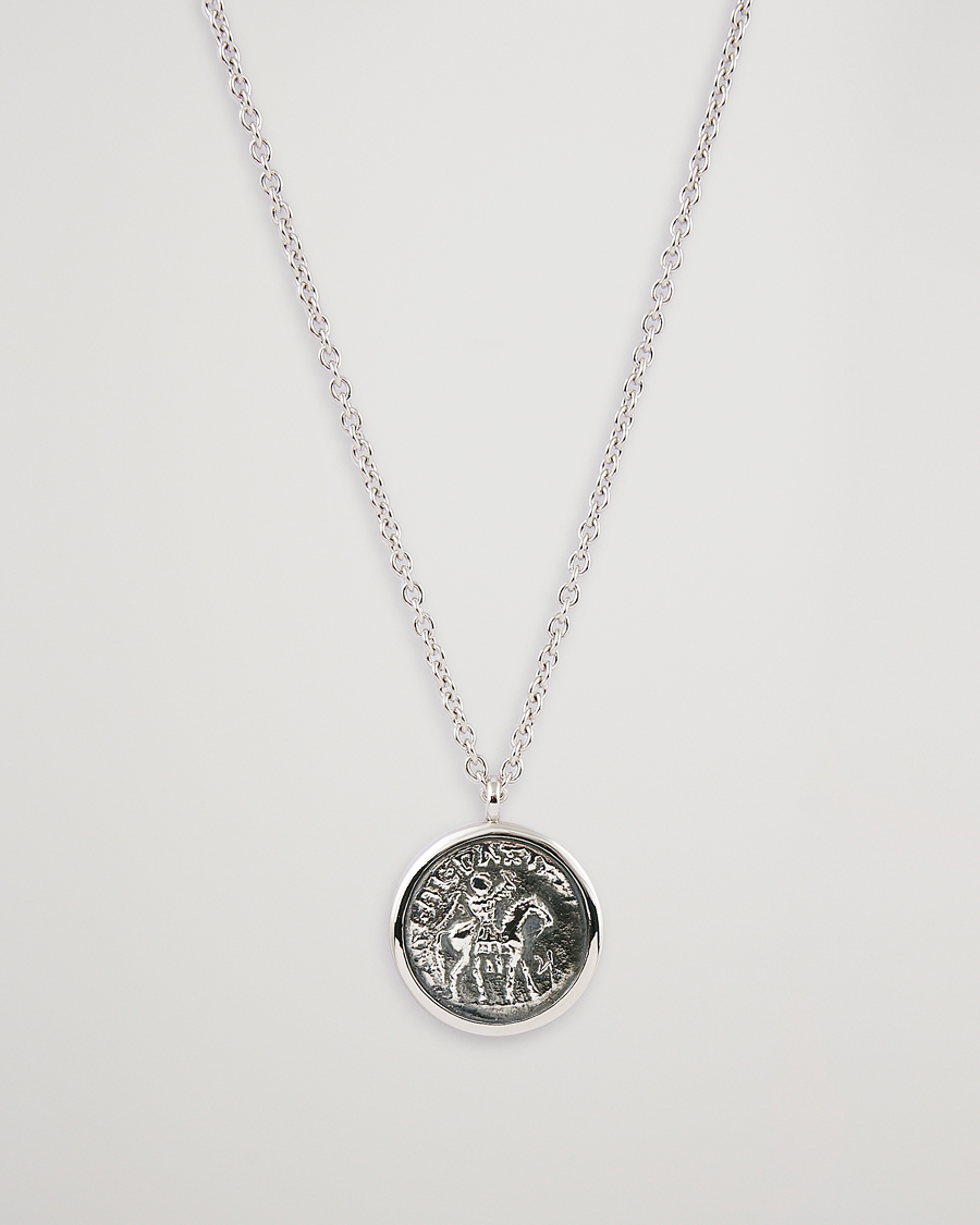 Herr | Tom Wood Coin Pendand Necklace Silver | Tom Wood | Coin Pendand Necklace Silver