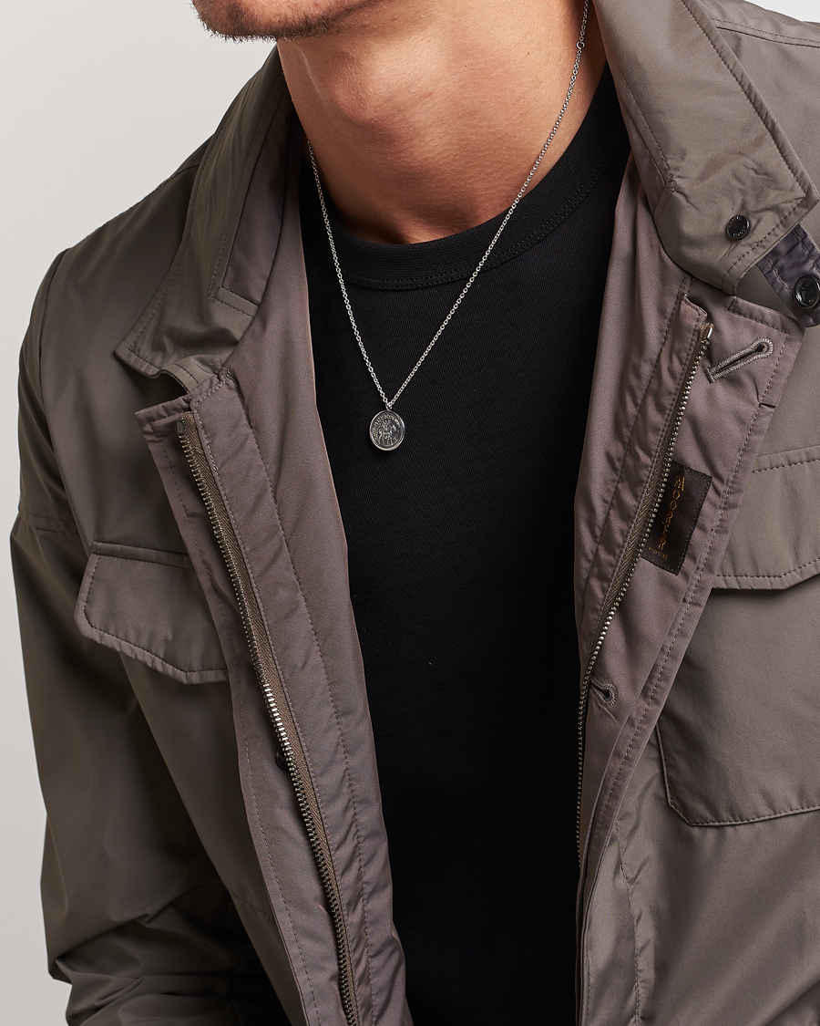 Herr | Tom Wood Coin Pendand Necklace Silver | Tom Wood | Coin Pendand Necklace Silver