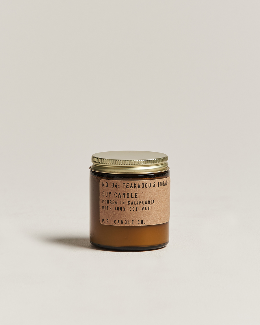 Herr | Doftljus | P.F. Candle Co. | Soy Candle No. 4 Teakwood & Tobacco 99g