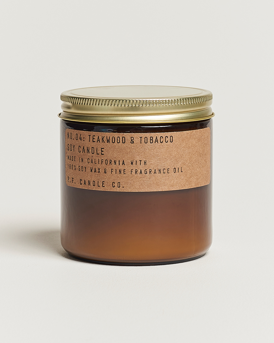 Herr | Doftljus | P.F. Candle Co. | Soy Candle No. 4 Teakwood & Tobacco 354g