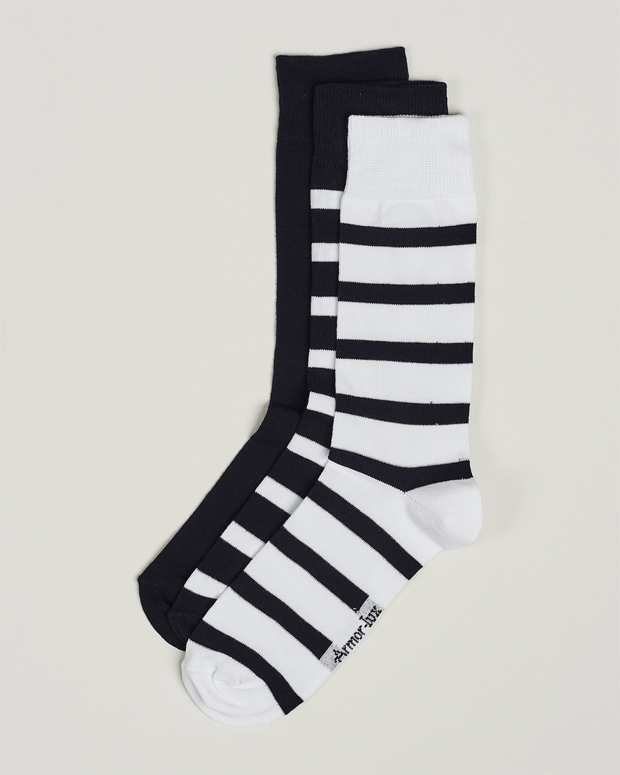 Herr | Underkläder | Armor-lux | 3-Pack Loer Socks Navy/White