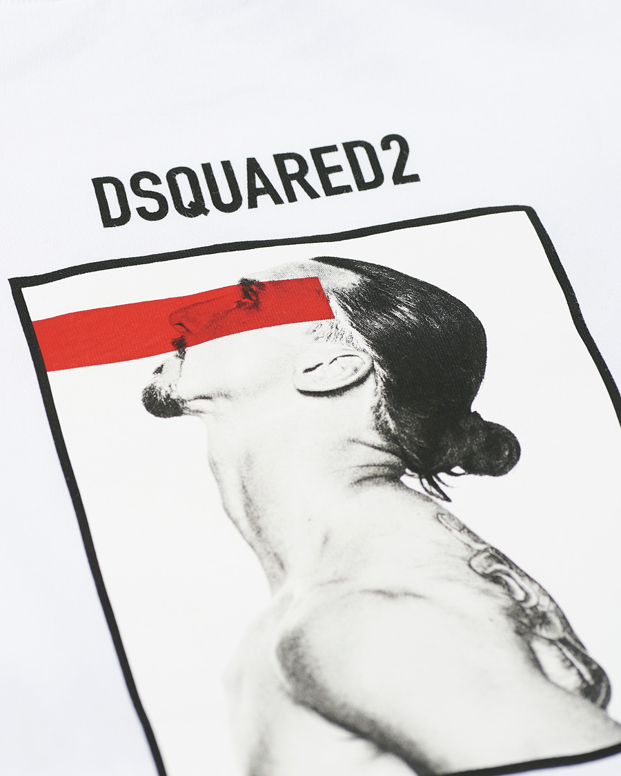 Herr | T-Shirts | Dsquared2 | X Ibrahimovic Icon Sign Crew Neck Tee White