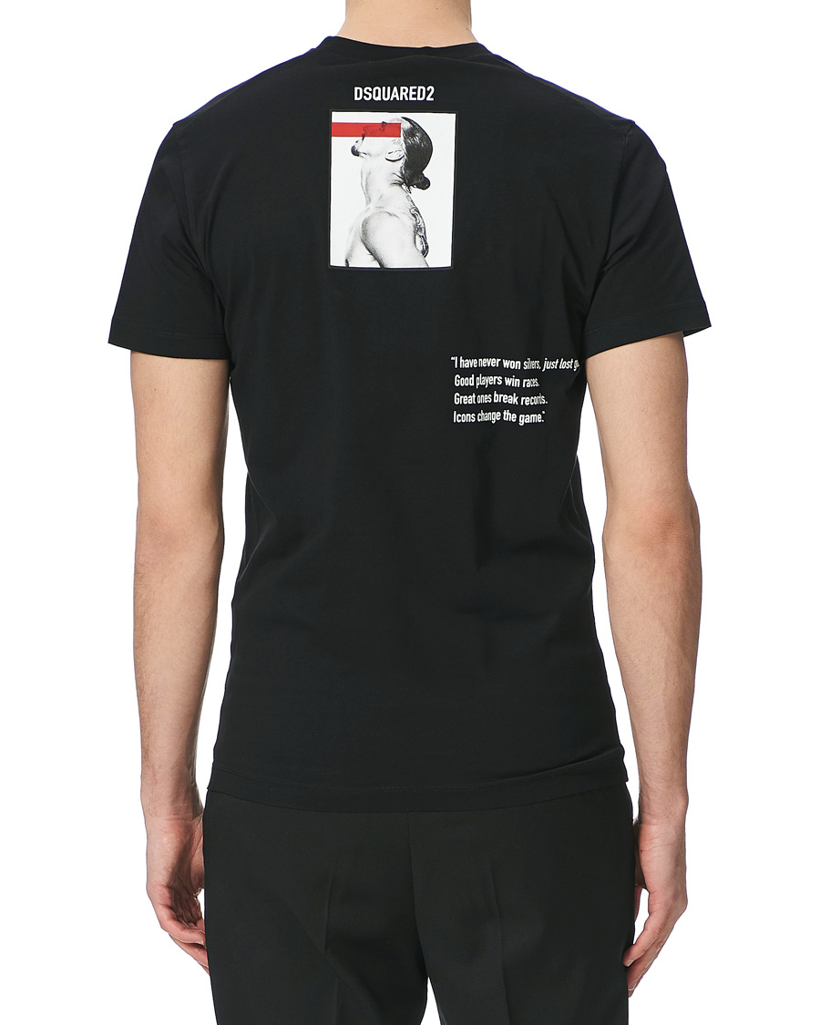 Herr | T-Shirts | Dsquared2 | X Ibrahimovic Icon Sign Crew Neck Tee Black