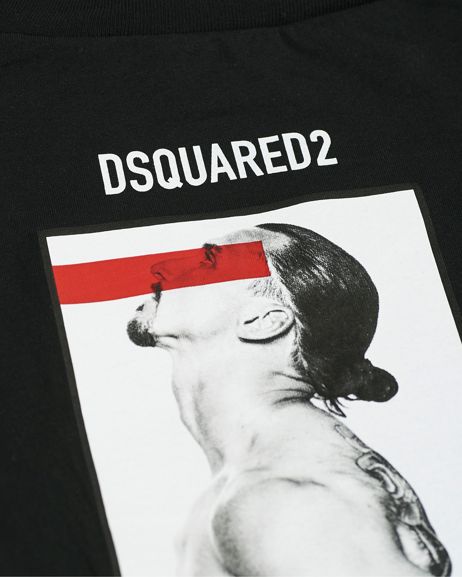 Herr | T-Shirts | Dsquared2 | X Ibrahimovic Icon Sign Crew Neck Tee Black