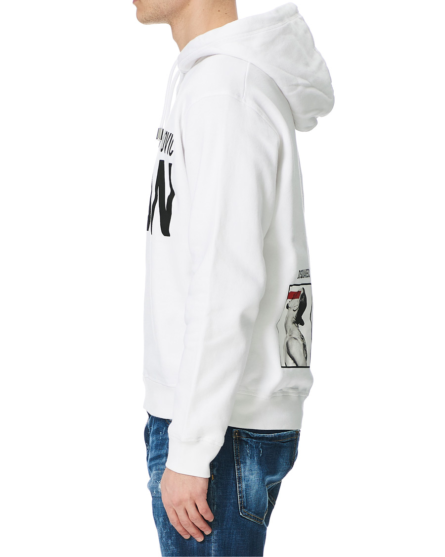 Herr | Tröjor | Dsquared2 | X Ibrahimovic Icon Sign Hoodie White