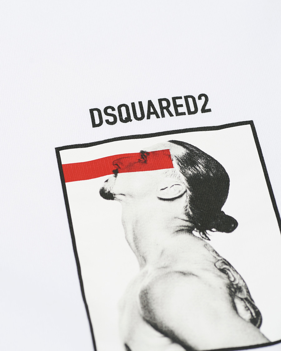 Herr | Tröjor | Dsquared2 | X Ibrahimovic Icon Sign Hoodie White