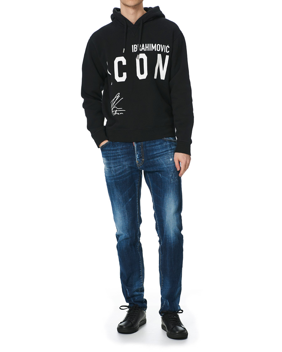 Herr | Tröjor | Dsquared2 | X Ibrahimovic Icon Sign Hoodie Black