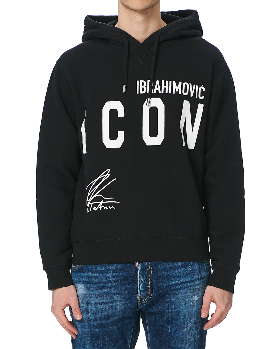 Herr | Tröjor | Dsquared2 | X Ibrahimovic Icon Sign Hoodie Black