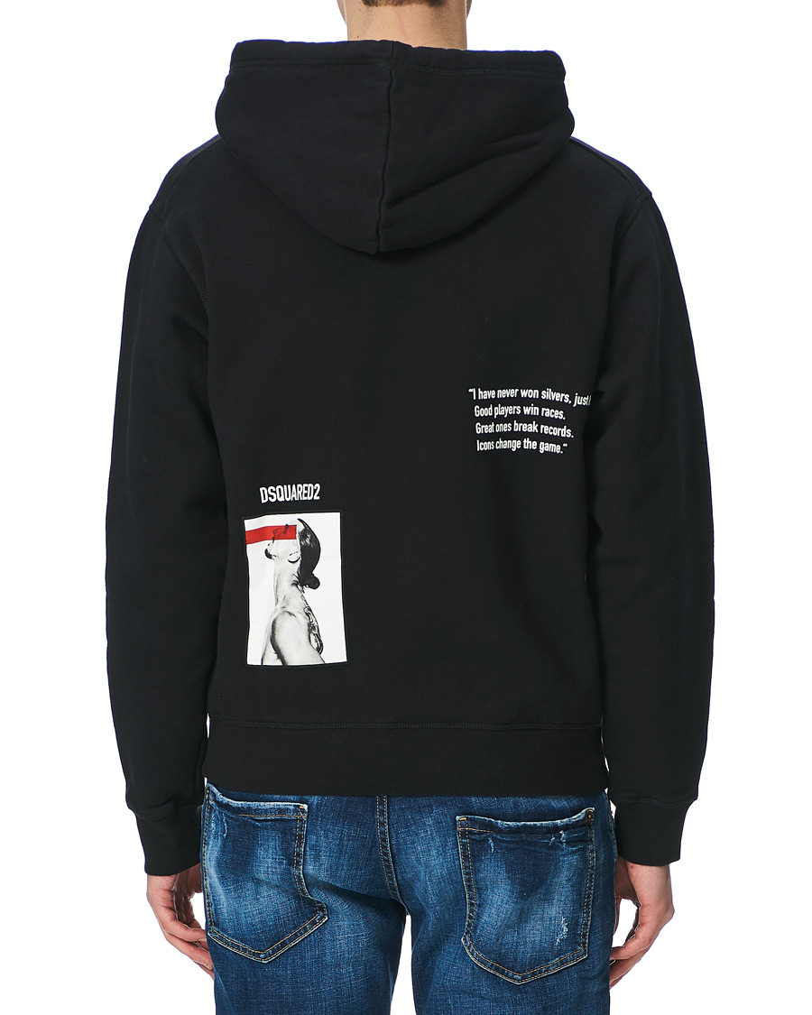 Herr | Tröjor | Dsquared2 | X Ibrahimovic Icon Sign Hoodie Black
