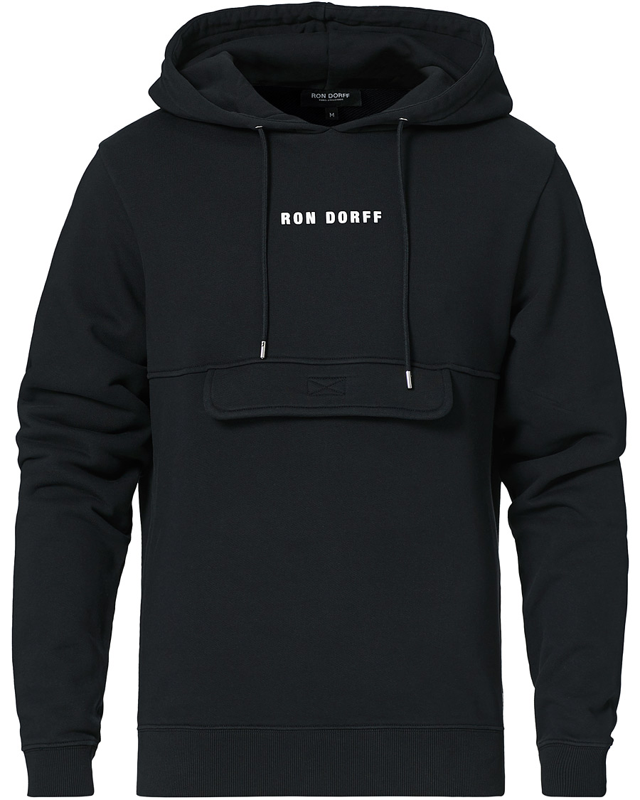 Herr | Tröjor | Ron Dorff | Pocket Hoodie Black