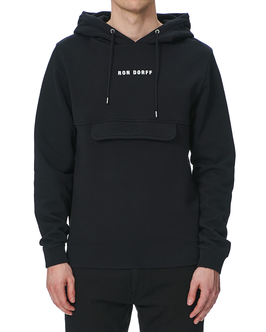 Herr | Tröjor | Ron Dorff | Pocket Hoodie Black