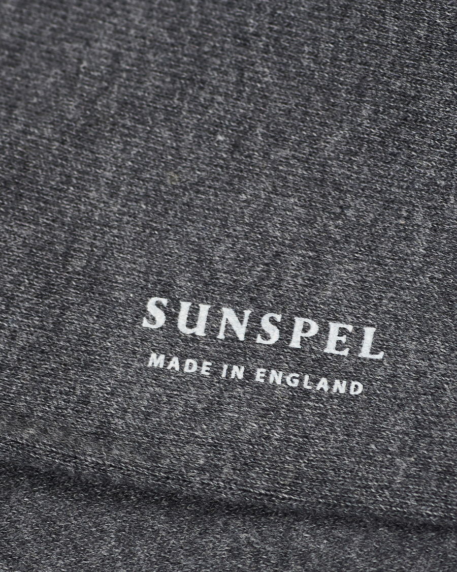 Herr | Sunspel | Sunspel | Cotton Blend Socks Grey Melange