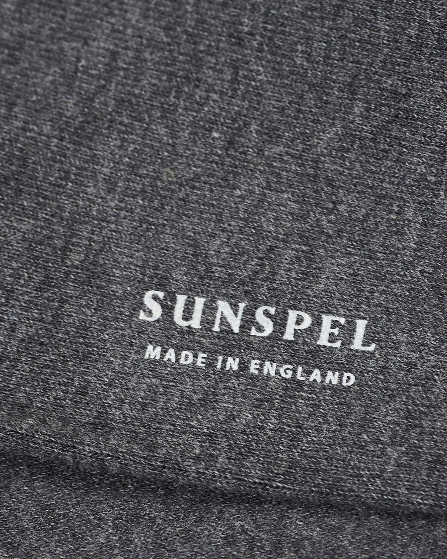 Herr | Avdelningar | Sunspel | Cotton Blend Socks Grey Melange