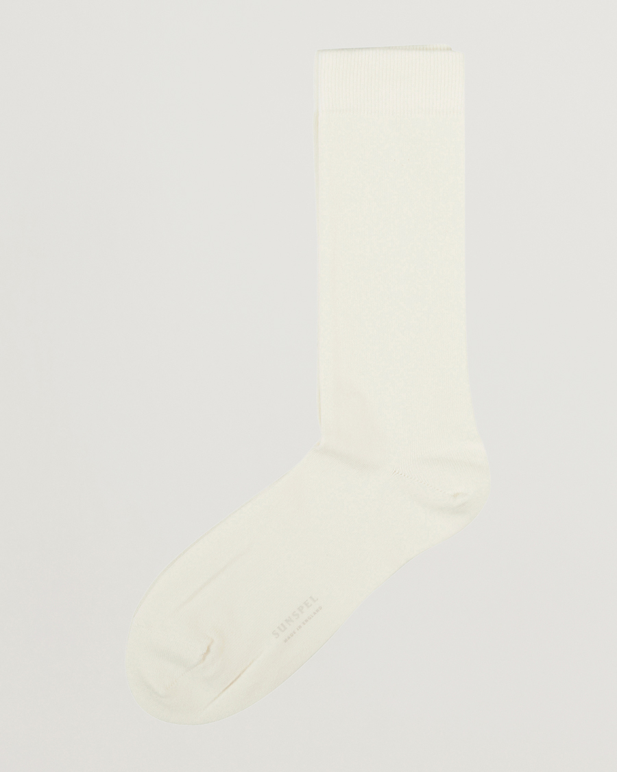 Herr |  | Sunspel | Cotton Blend Socks White
