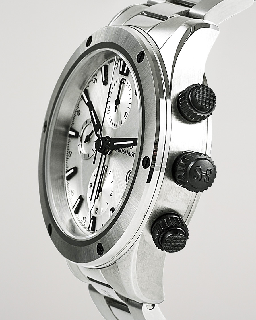 Herr | Sjöö Sandström UTC Extreme 44,2mm White and Stainless Steel | Sjöö Sandström | UTC Extreme 44,2mm White and Stainless Steel