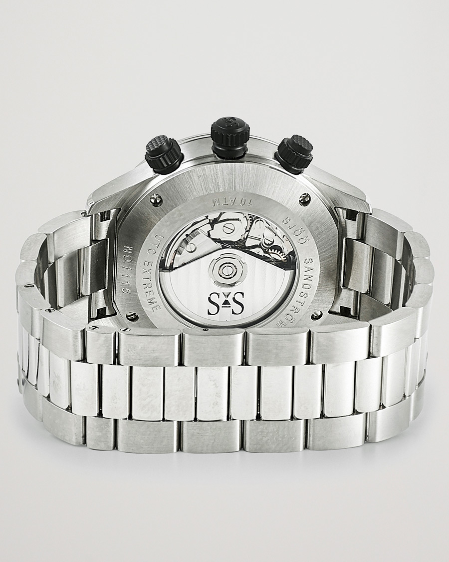 Herr | Sjöö Sandström UTC Extreme 44,2mm White and Stainless Steel | Sjöö Sandström | UTC Extreme 44,2mm White and Stainless Steel