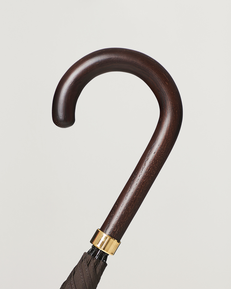 Herr | Paraplyer | Fox Umbrellas | Polished Hardwood Umbrella Brown