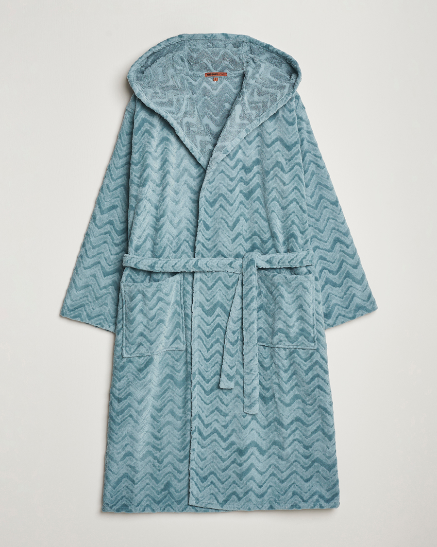 Herr | Pyjamas & Morgonrockar | Missoni Home | Rex Bathrobe Light Blue