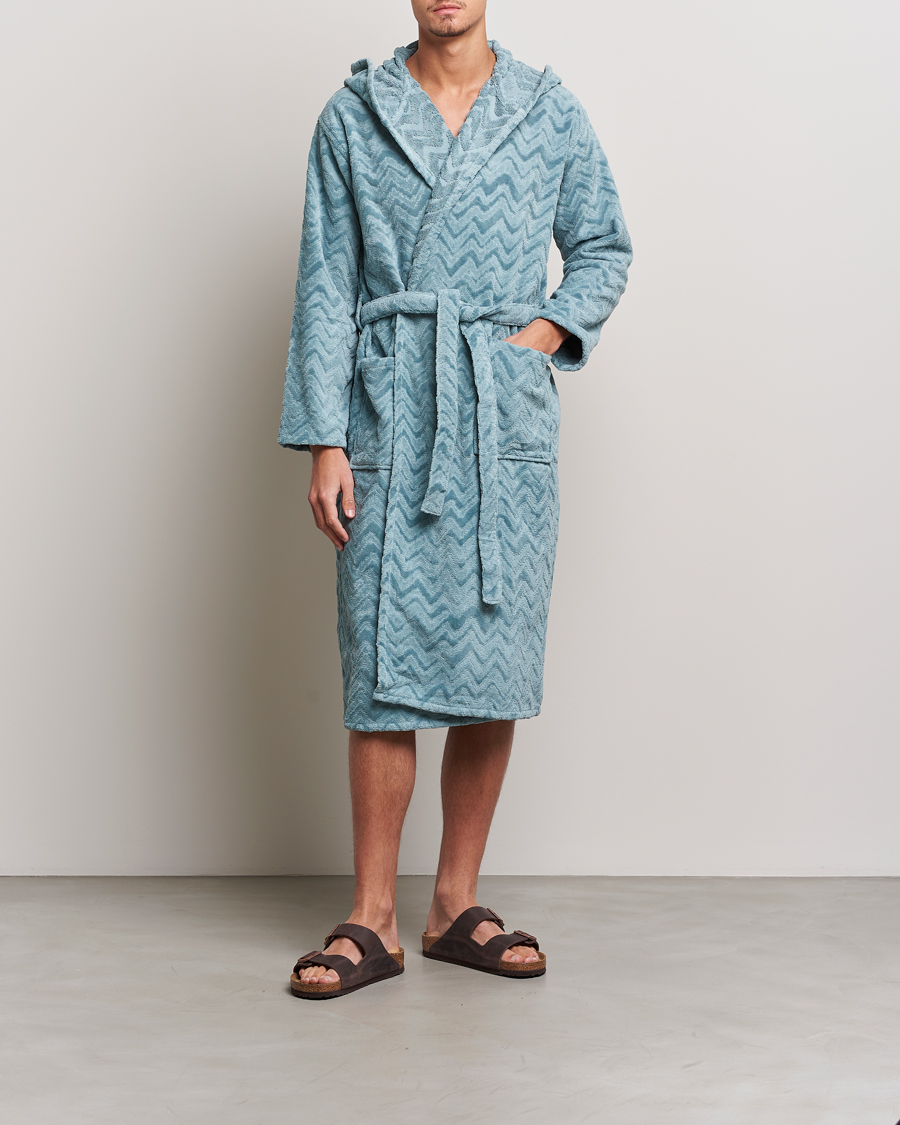 Herr | Pyjamas & Morgonrockar | Missoni Home | Rex Bathrobe Light Blue