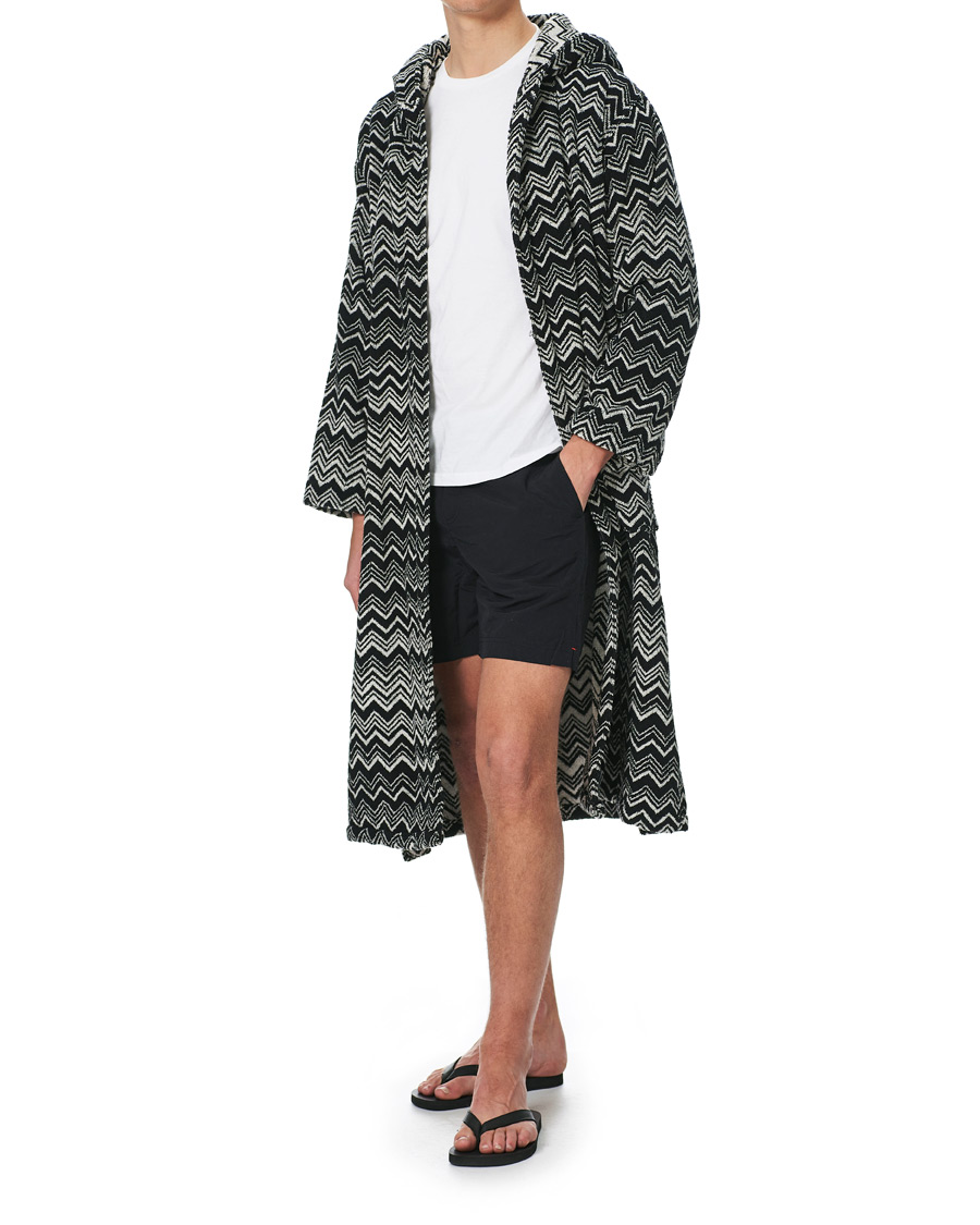 Herr | | Missoni Home | Keith Bathrobe Black/White