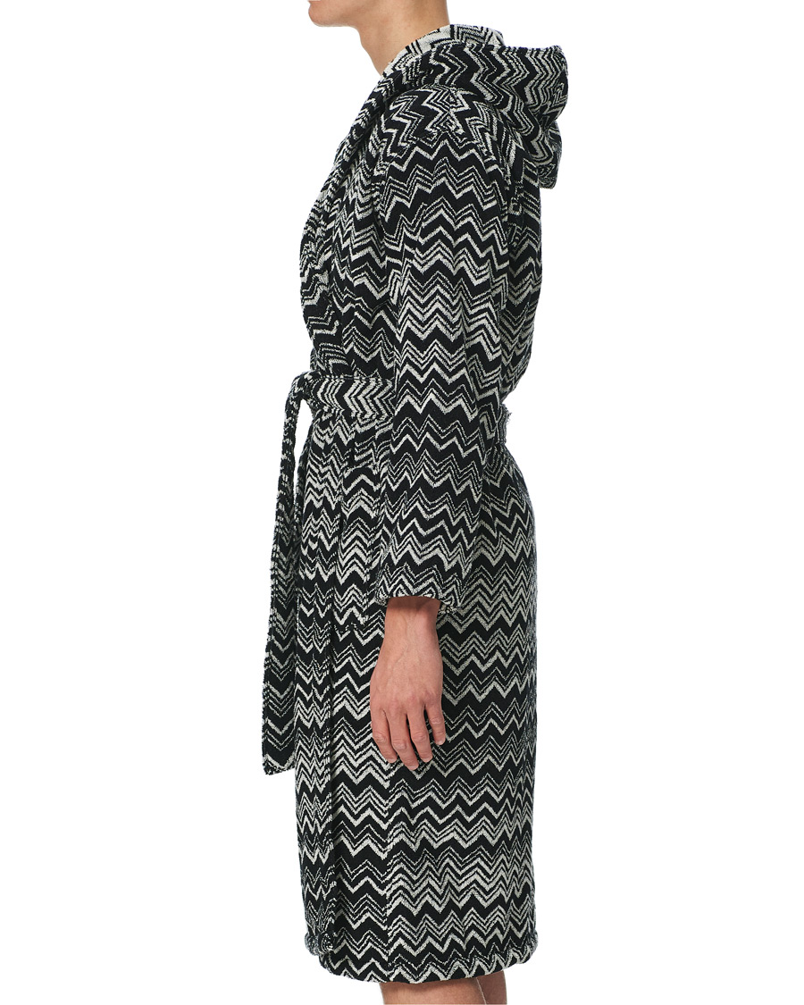 Herr | | Missoni Home | Keith Bathrobe Black/White