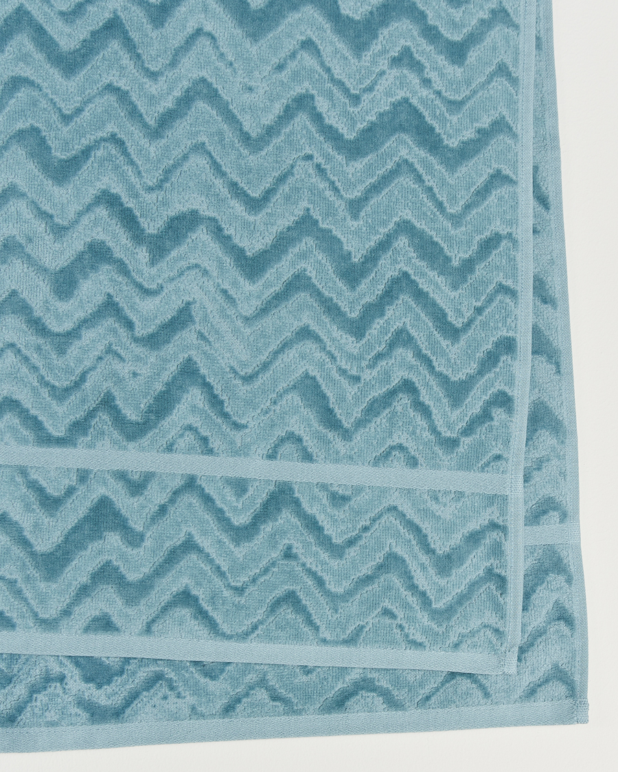 Herr | Missoni Home Rex Bath Sheet 100x150 cm Light Blue | Missoni Home | Rex Bath Sheet 100x150 cm Light Blue