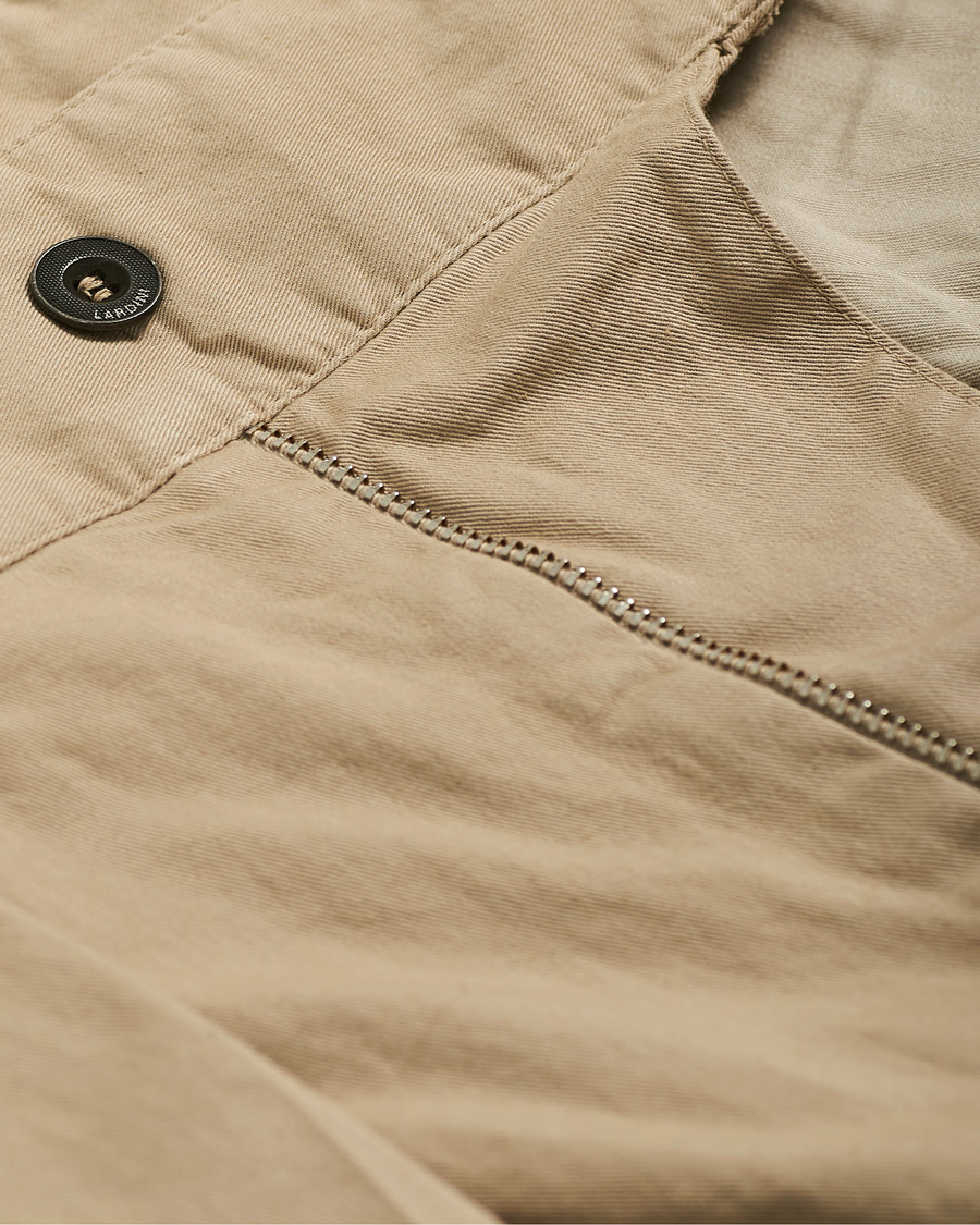 Herr | Shorts | Lardini | Double Pleated Cotton Shorts Beige