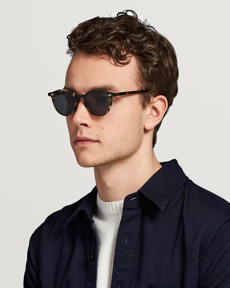 Herr | Runda solglasögon | TBD Eyewear | Cran Sunglasses Light Havana