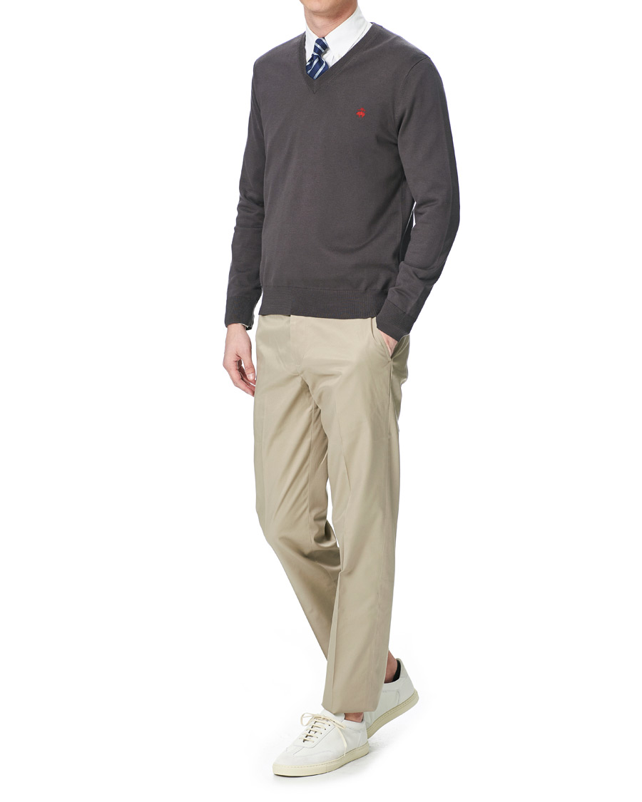 Herr | Byxor | Brooks Brothers | Milano Stretch Chino Beige