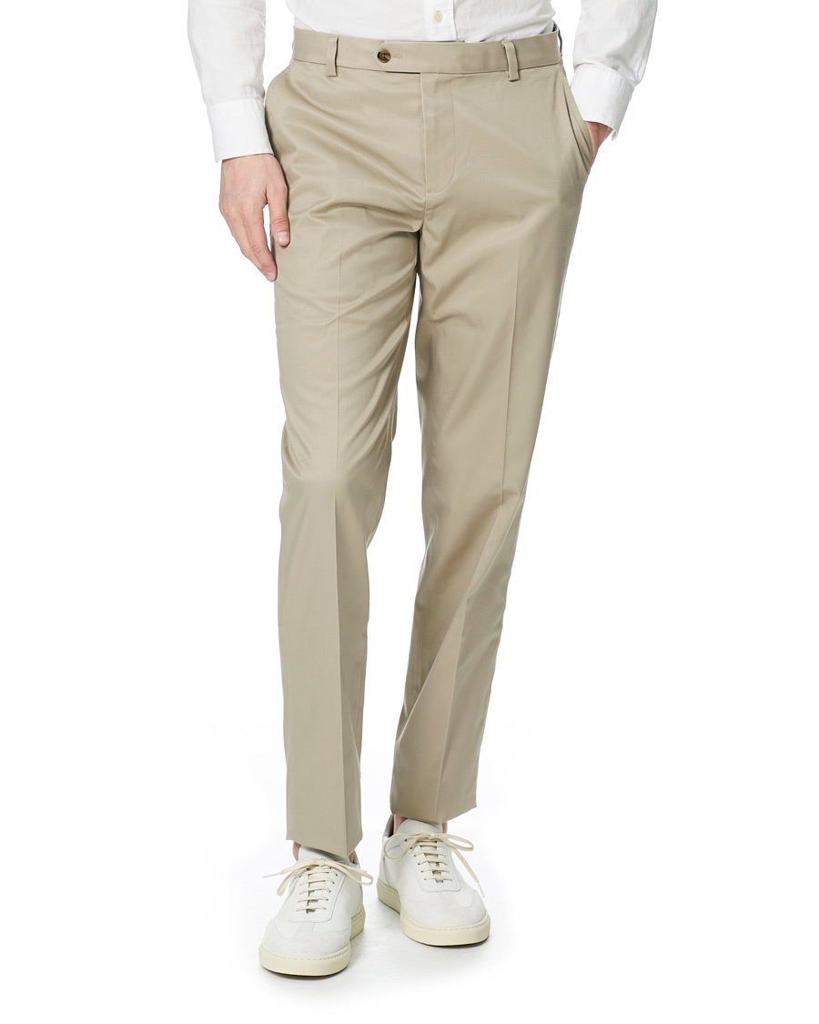 Herr | Byxor | Brooks Brothers | Milano Stretch Chino Beige