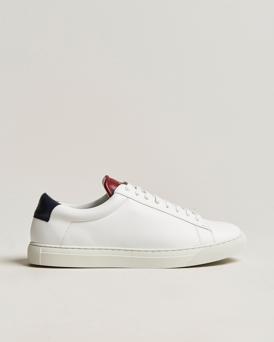 Herr | Zespà ZSP4 Nappa Leather Sneakers White/France | Zespà | ZSP4 Nappa Leather Sneakers White/France