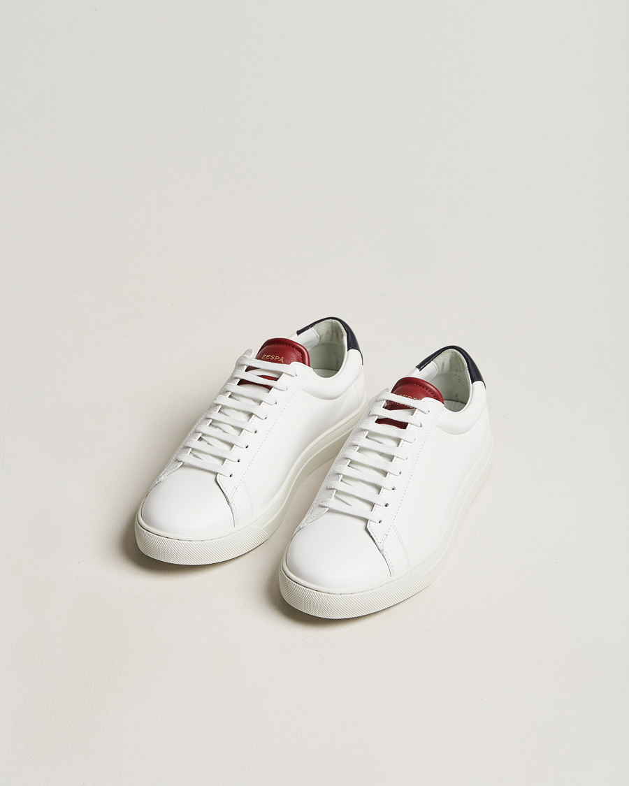 Herr | Vita sneakers | Zespà | ZSP4 Nappa Leather Sneakers White/France