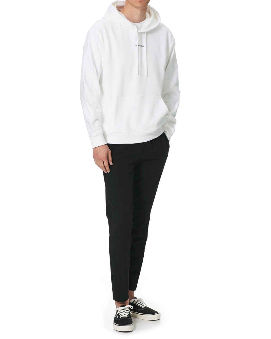 Herr | Tröjor | Calvin Klein Jeans | Micro Branding Hoodie Bright White
