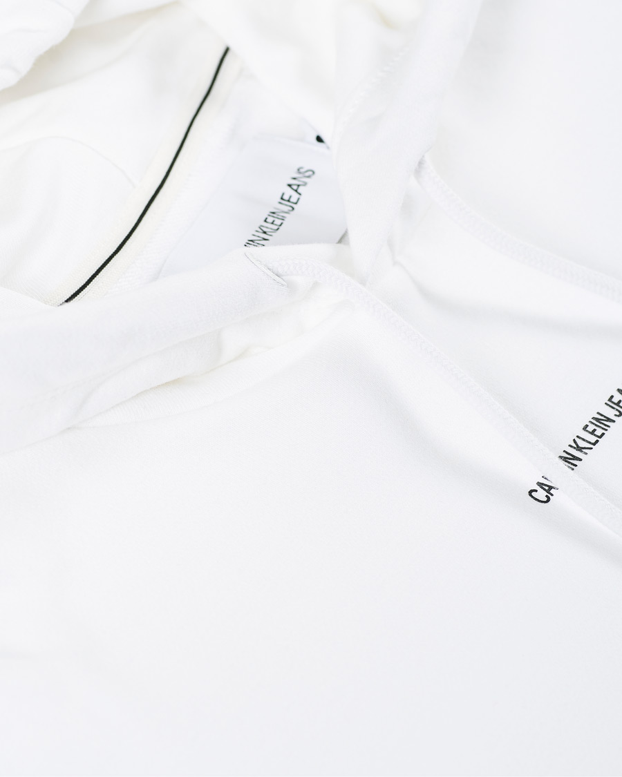 Herr | Tröjor | Calvin Klein Jeans | Micro Branding Hoodie Bright White
