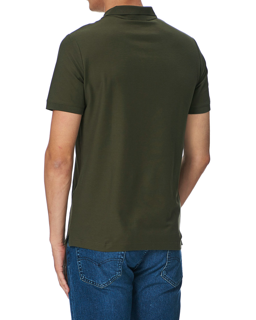 Herr | Pikéer | Calvin Klein | Slim Fit Refined Polo Dark Olive