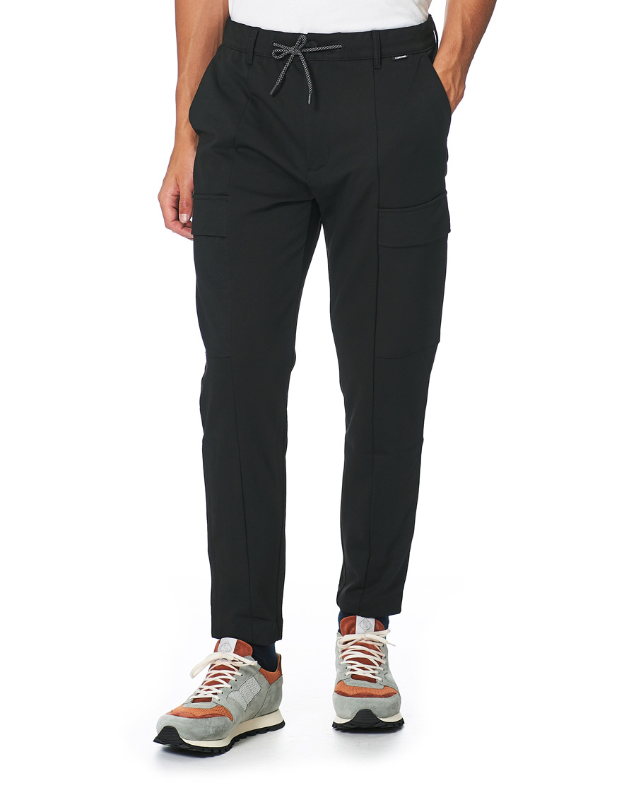 Herr | Byxor | Calvin Klein | Comfort Knit Cargo Pants Black