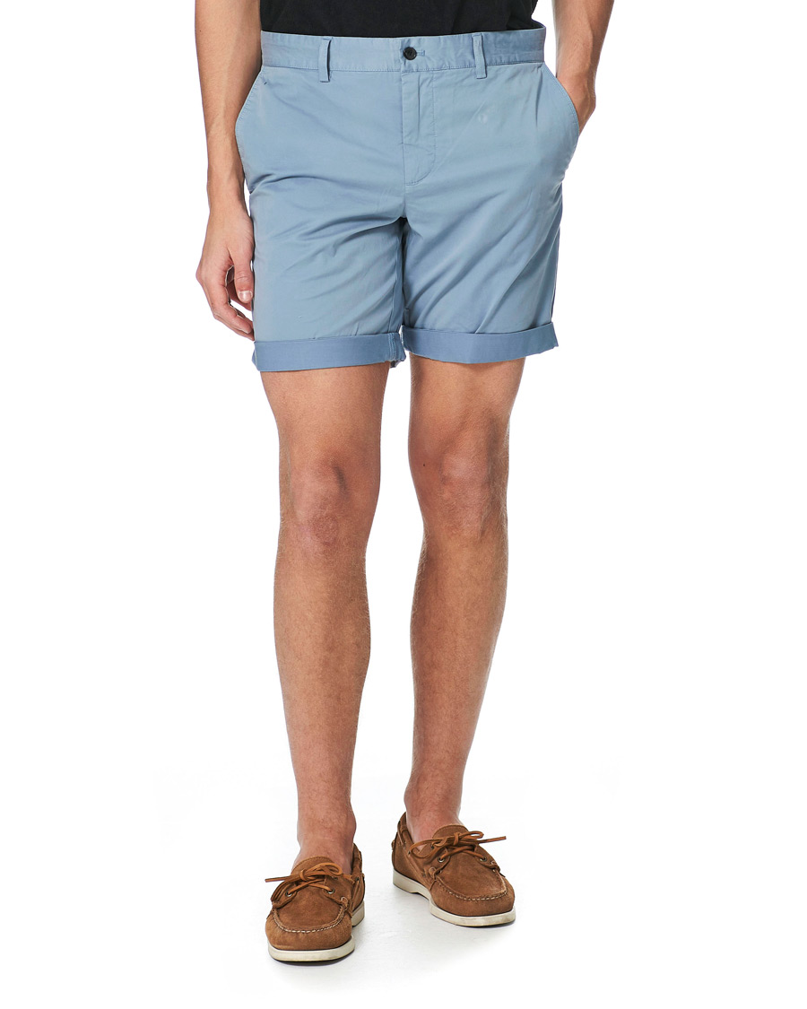Herr | Shorts | J.Lindeberg | Nathan Super Satin Shorts Steel Blue