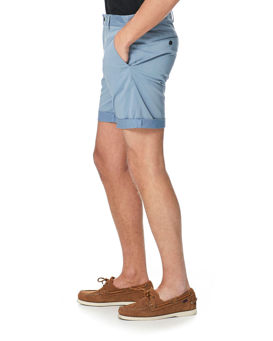 Herr | Shorts | J.Lindeberg | Nathan Super Satin Shorts Steel Blue