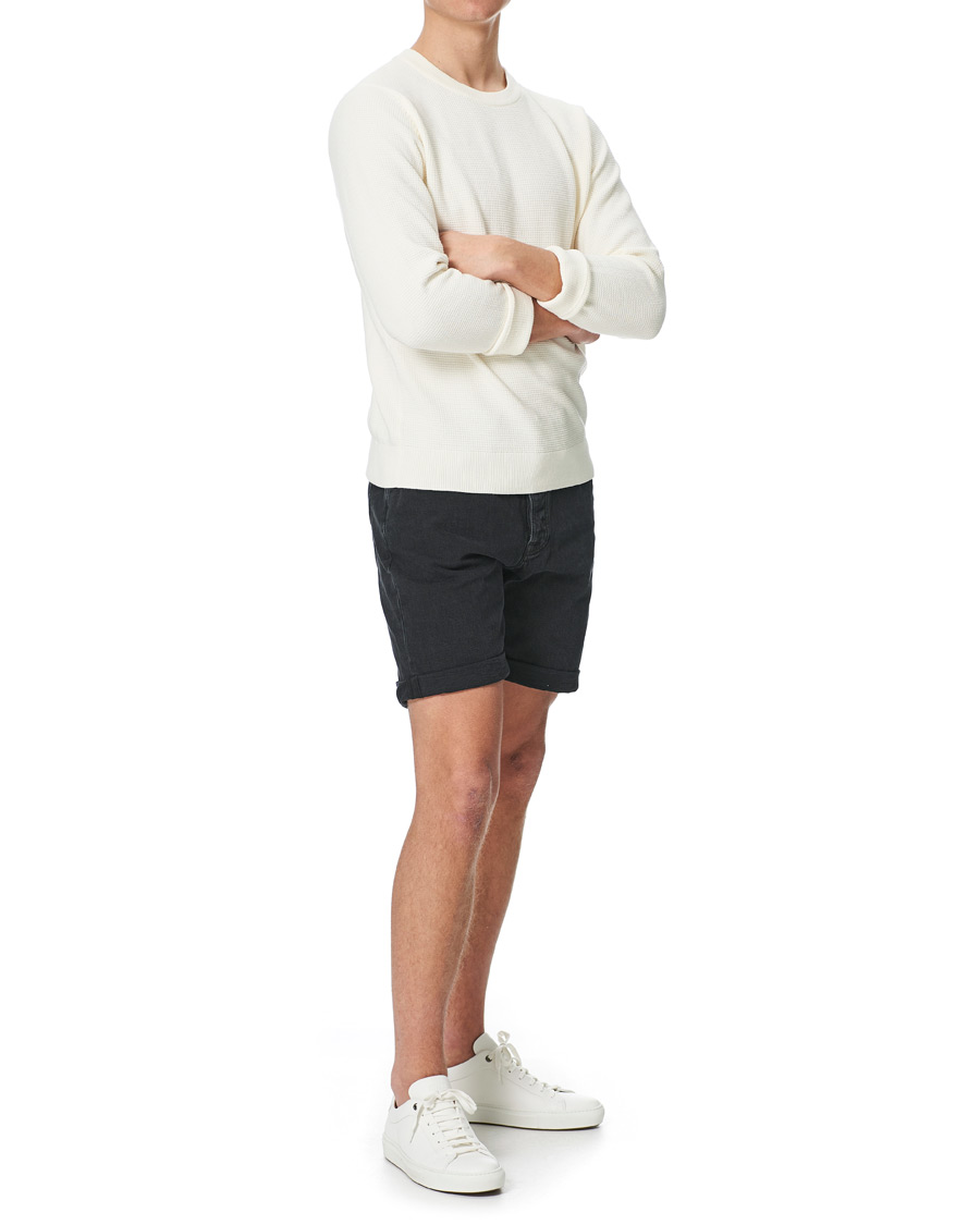 Herr | Shorts | Nudie Jeans | Josh Stretch Denim Shorts Black Water