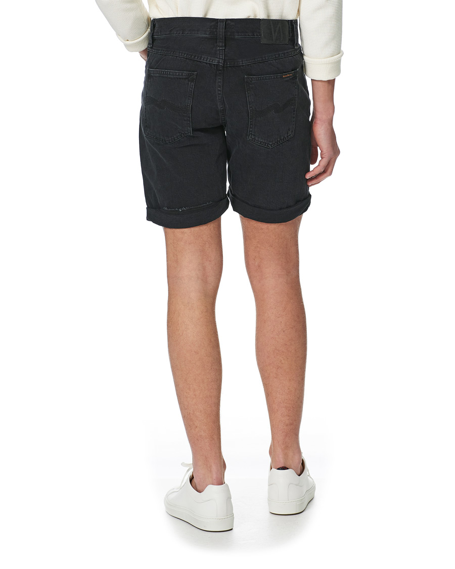 Herr | Shorts | Nudie Jeans | Josh Stretch Denim Shorts Black Water