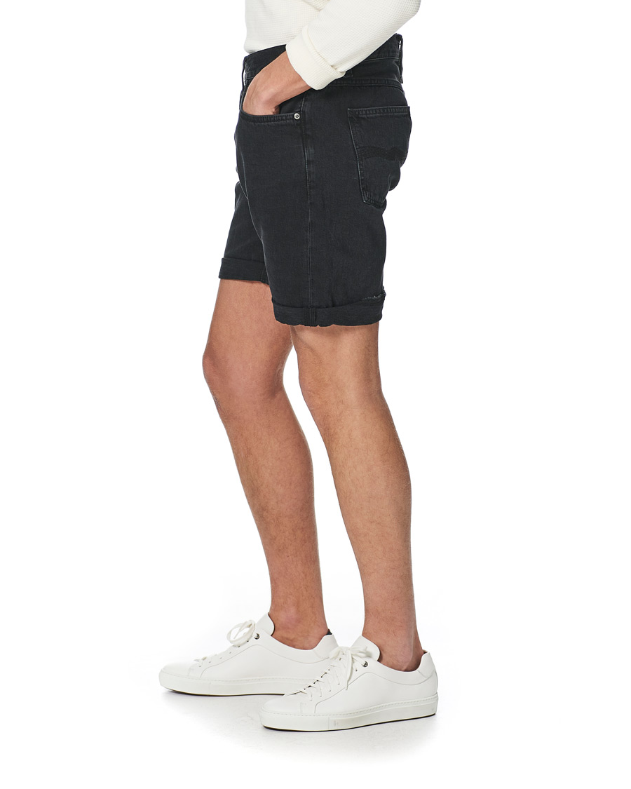 Herr | Shorts | Nudie Jeans | Josh Stretch Denim Shorts Black Water