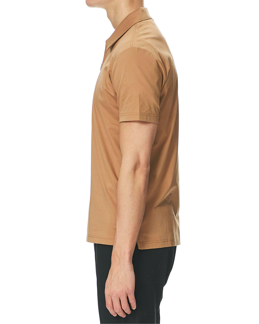 Herr | Pikéer | Tiger of Sweden | Laron Half Zip Polo Brown