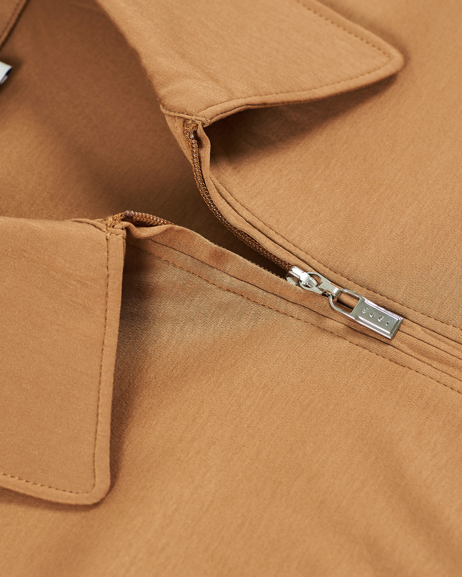 Herr | Pikéer | Tiger of Sweden | Laron Half Zip Polo Brown