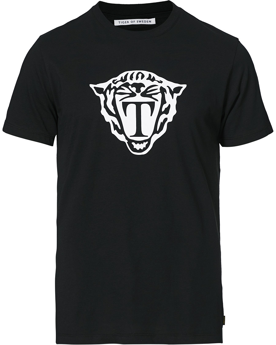 Herr | T-Shirts | Tiger of Sweden | Fleek Printed Crew Neck Tee Black