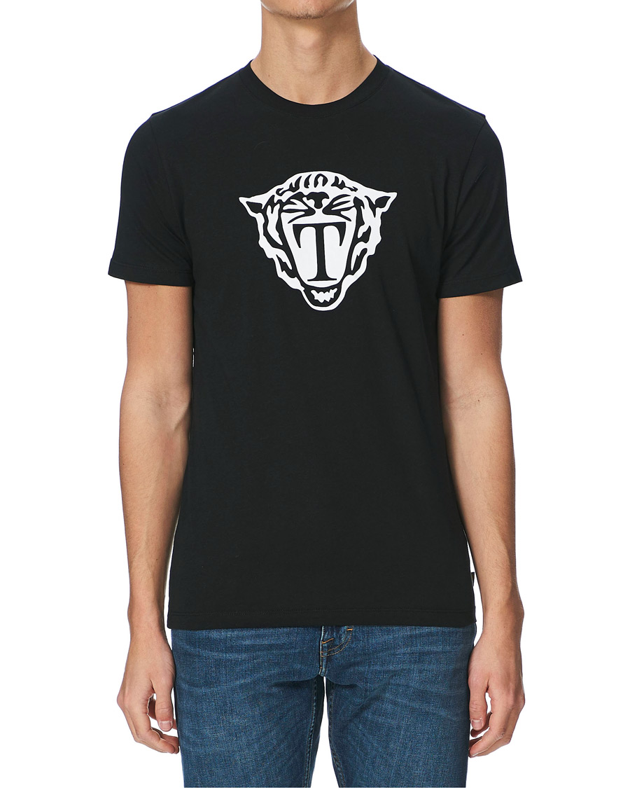 Herr | T-Shirts | Tiger of Sweden | Fleek Printed Crew Neck Tee Black