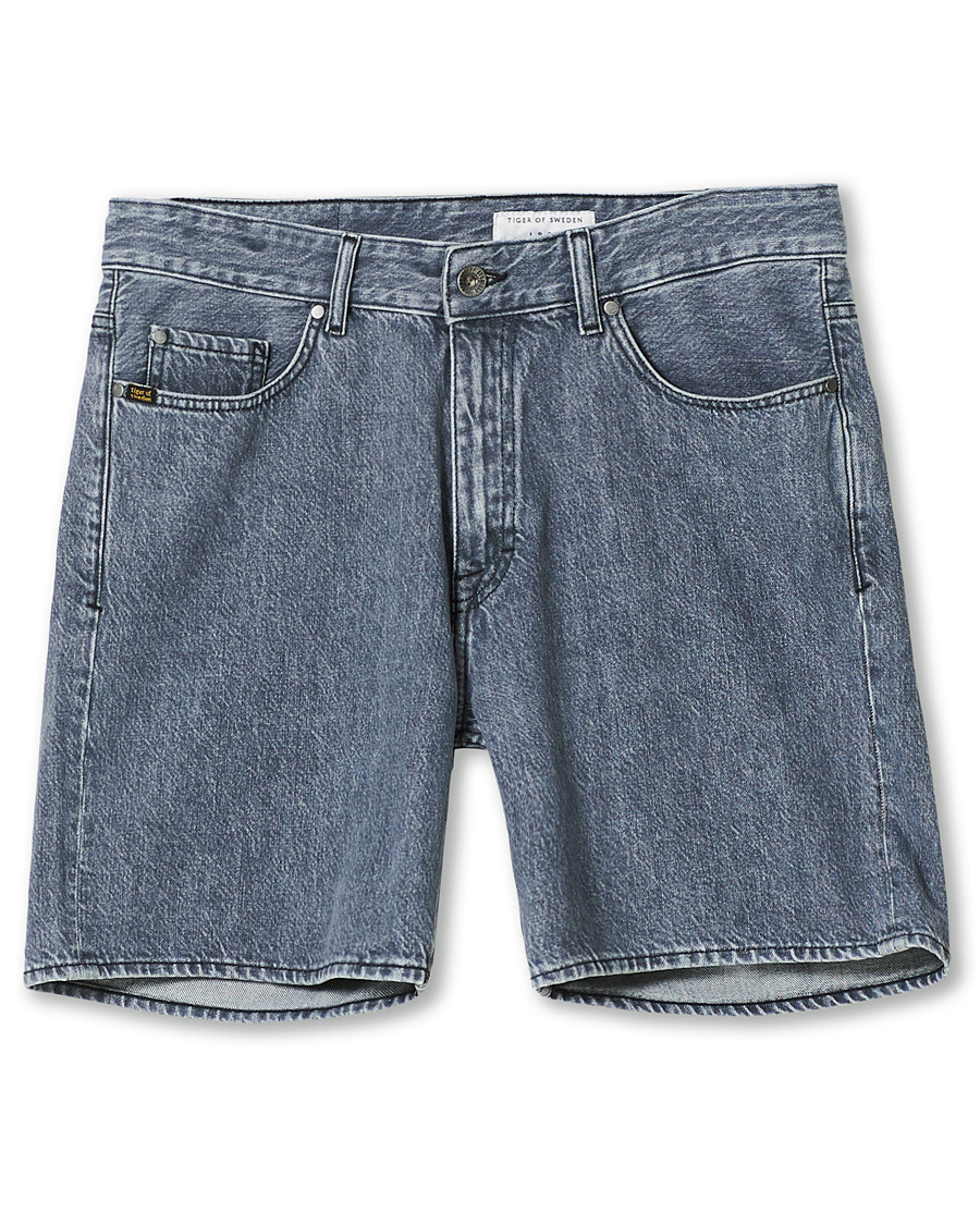 Herr | Shorts | Tiger of Sweden | Jin Stretch Denim Shorts Black